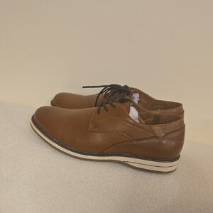 Restoration Hardware Men's Tan Brown Leather Derby Shoes